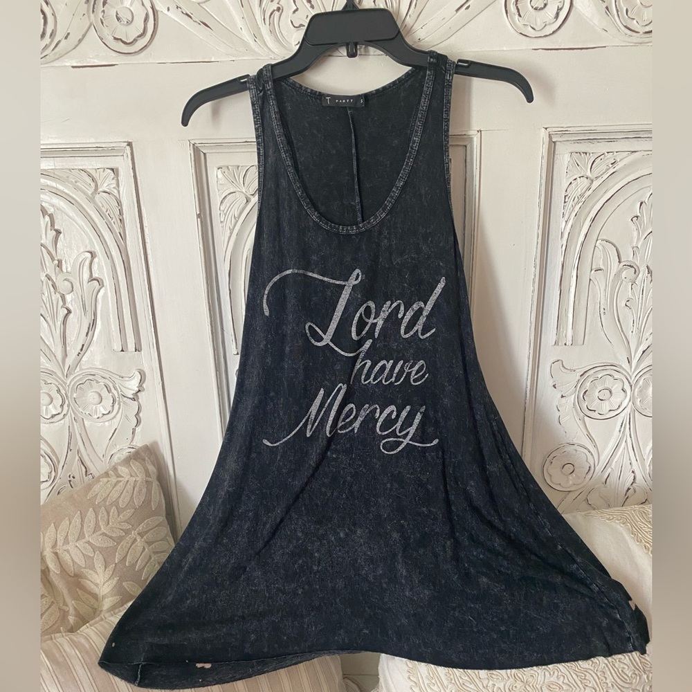 ‘Lord Have Mercy’ Women's Black Graphic Tank Top